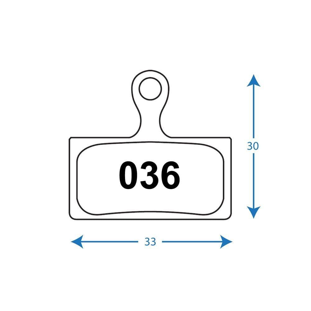 RWD R036 Pads  Shimano SLX/XT/XTR & PM Road  Organic
