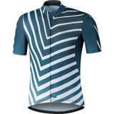 Shimano Clothing Men's Aerolite Jersey; Navy Zebra; Size M