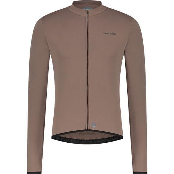 Shimano Clothing Men's; Vertex Thermal Jersey; Chesnut; Size S