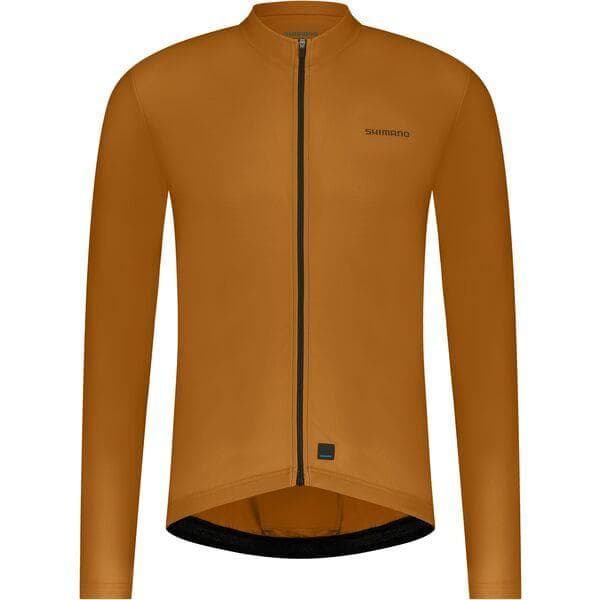 Shimano Clothing Men's; Element LS Jersey; Bronze; Size S