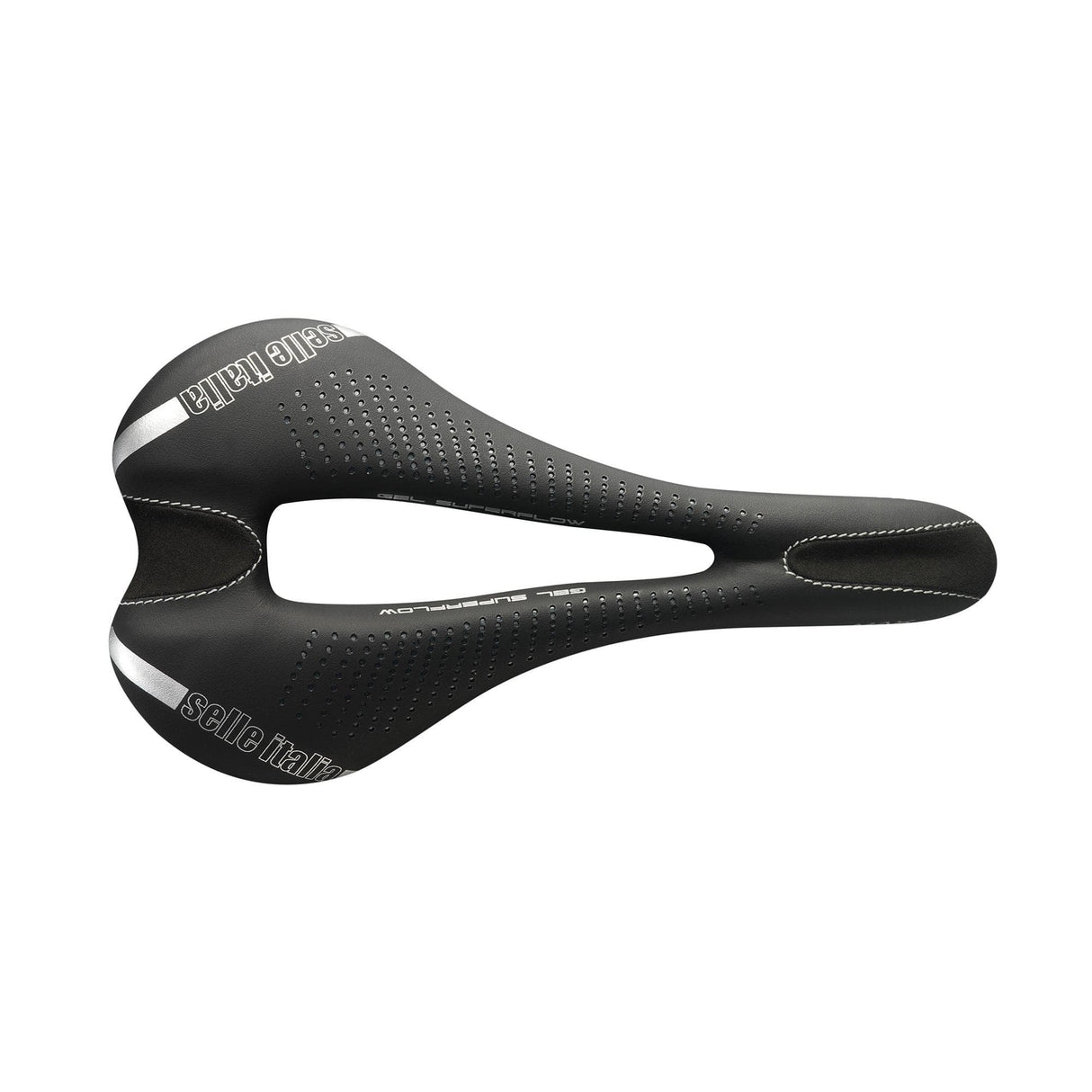 Selle Italia Max Slr Gel Ti316 Superflow Saddle: Black L3