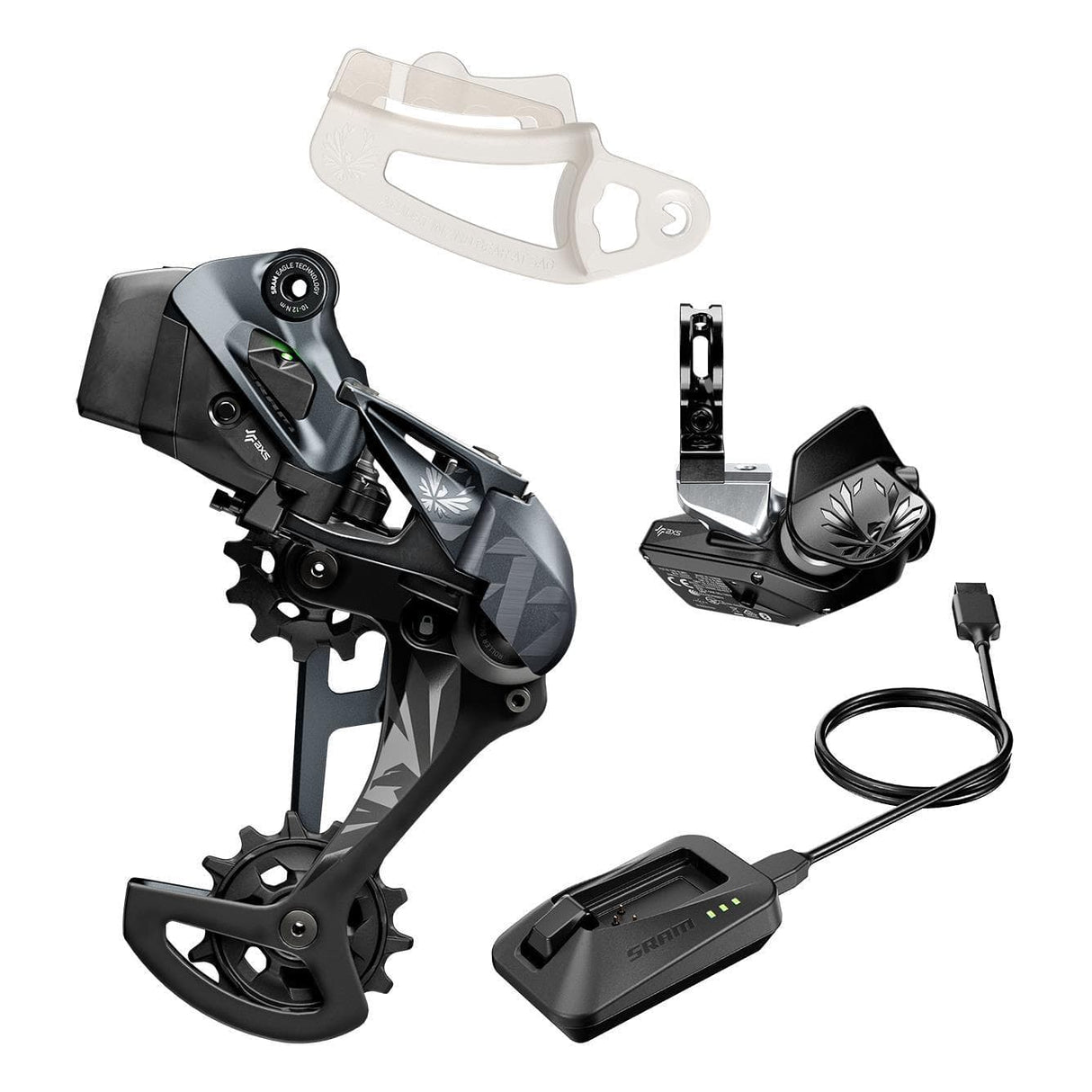 Sram Xx1 Eagle Axs Upgrade Kit (Rear Der W/Battery And Battery Protector, Rocker Paddle Controller W/Clamp, Charger/Cord, Chain Gap Tool):