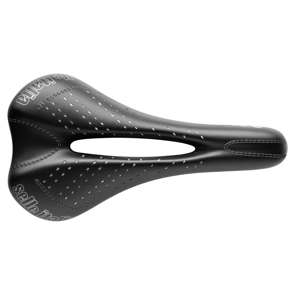 Selle Italia Sport Gel Tm Flow Saddle: Black/Black S2