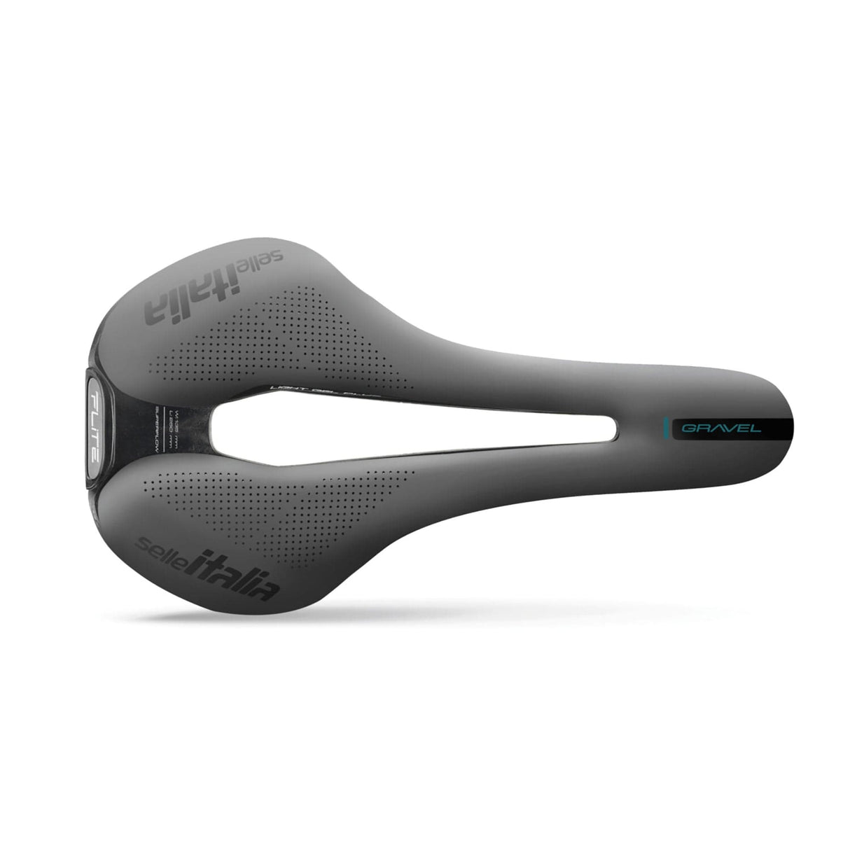 Selle Italia Flite Boost Ti316 Superflow Gravel Saddle: Black/Black L3