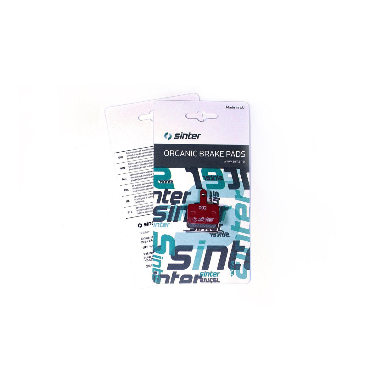 Sinter Disc Brake Pads - 002 Shimano B S514 - Single Pair Blister Pack: Red