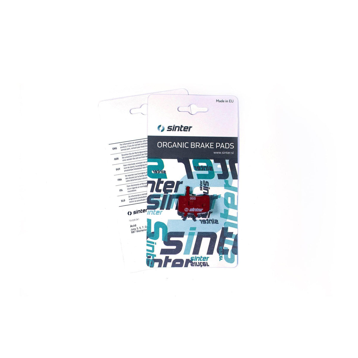 Sinter Disc Brake Pads - 005 Avid S514 - Single Pair Blister Pack: Red