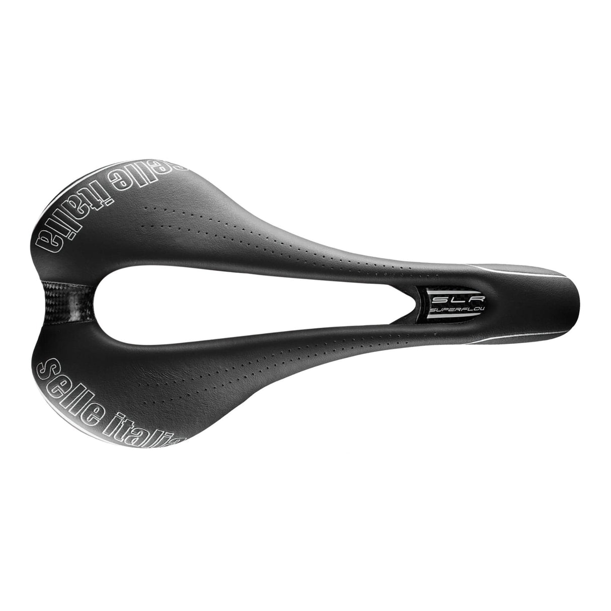 Selle Italia Slr Kit Carbonio Superflow Saddle: Black/Black S3