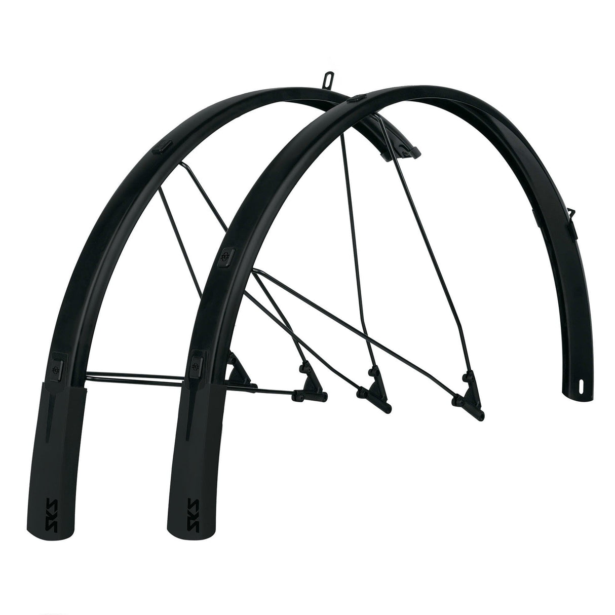 Sks Bluemels Style 28" Mudguard Set: Black 28" 56Mm