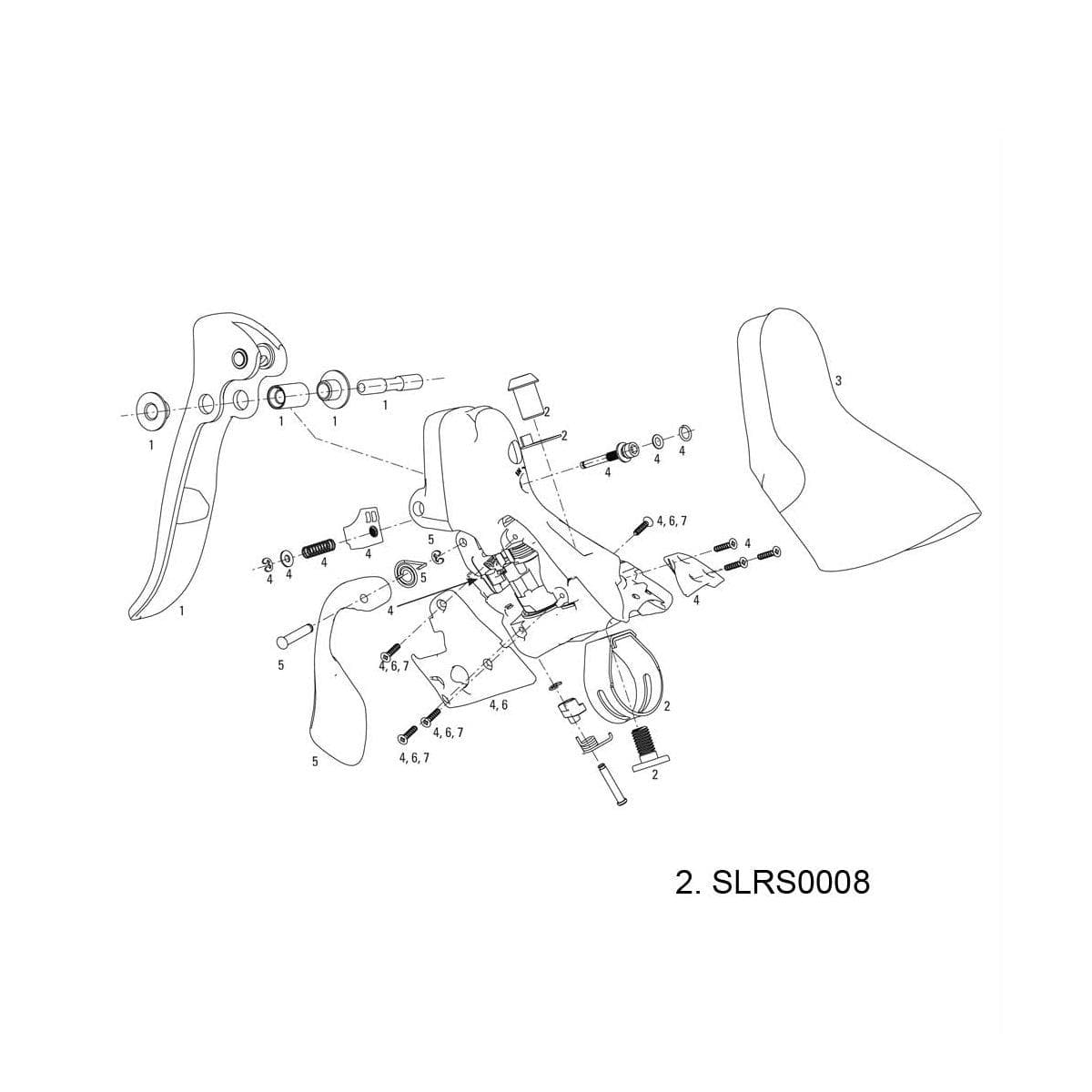 Sram Spare - Shifter Clamp Kit 09-11 Road Shifter Clamp Kit, Pair: