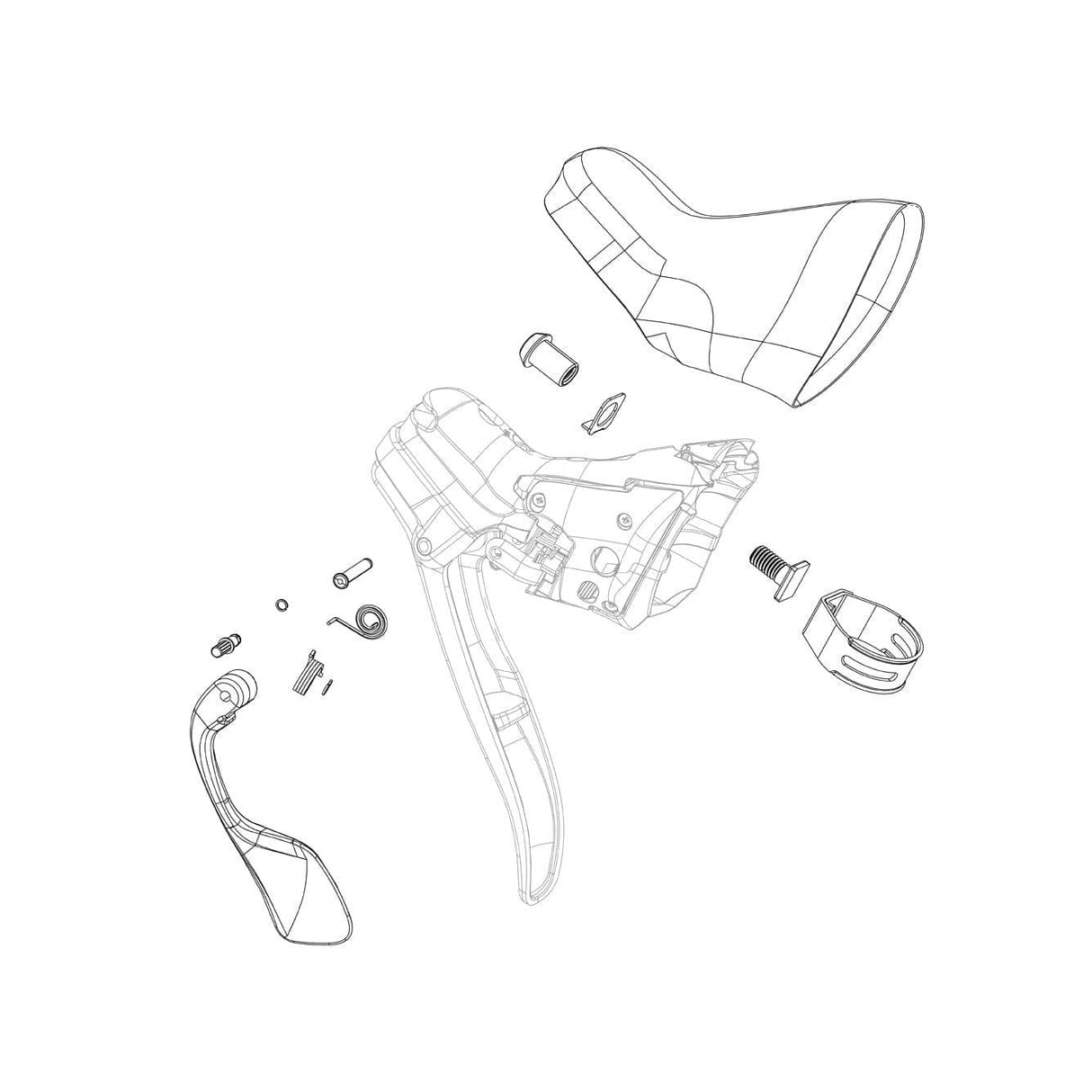 Sram Spare - Shifter Lever Assembly Red 13/22 Ergodynamic Left: