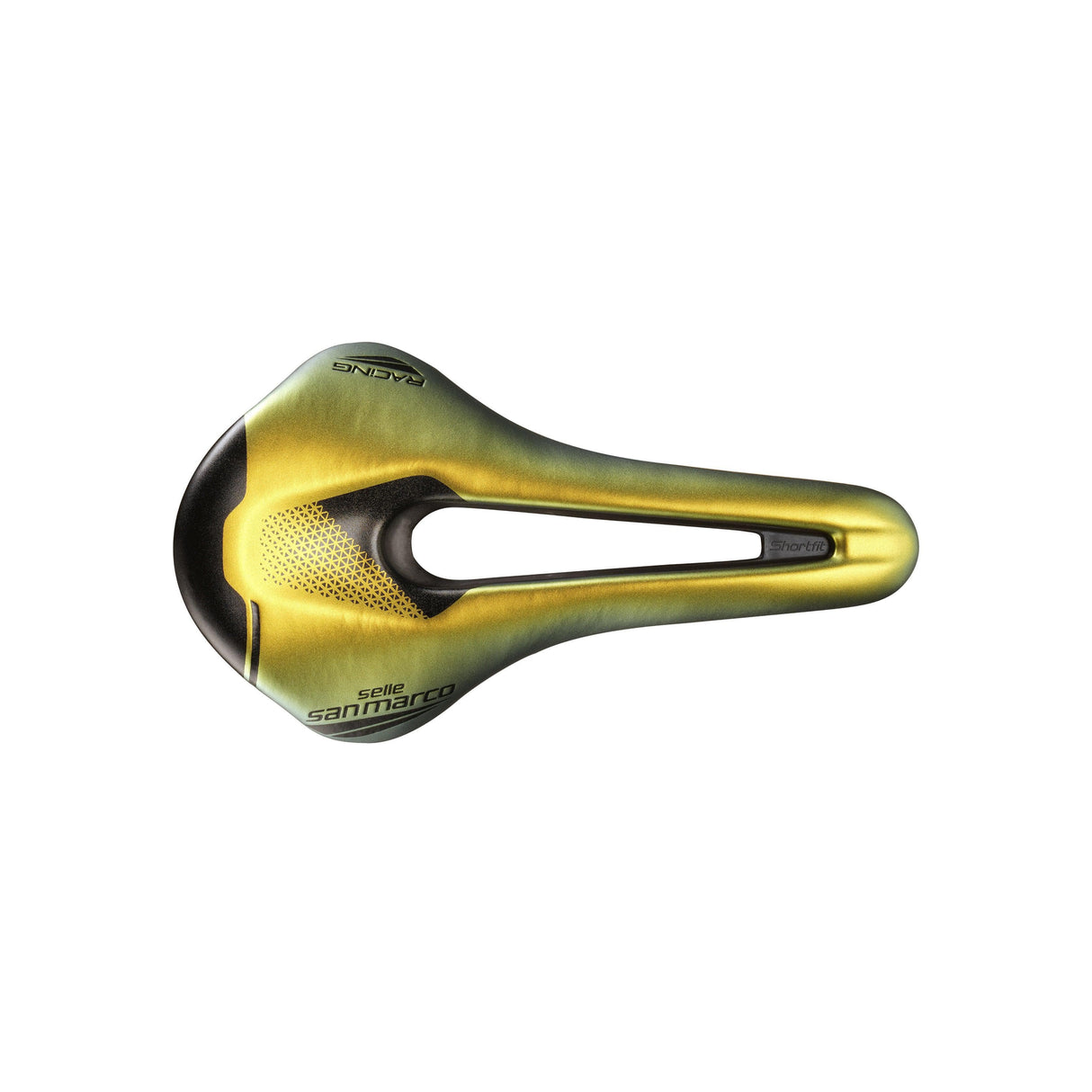 Selle San Marco Shortfit 2.0 Racing Saddle: Iridescent Gold S3