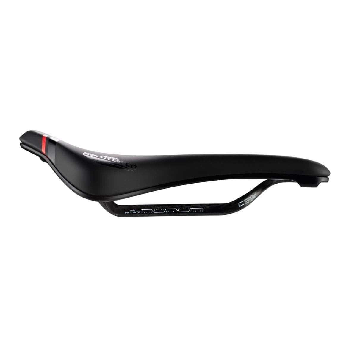 Selle San Marco Ground Carbon Fx Saddle: Black/Black Wide (L3)