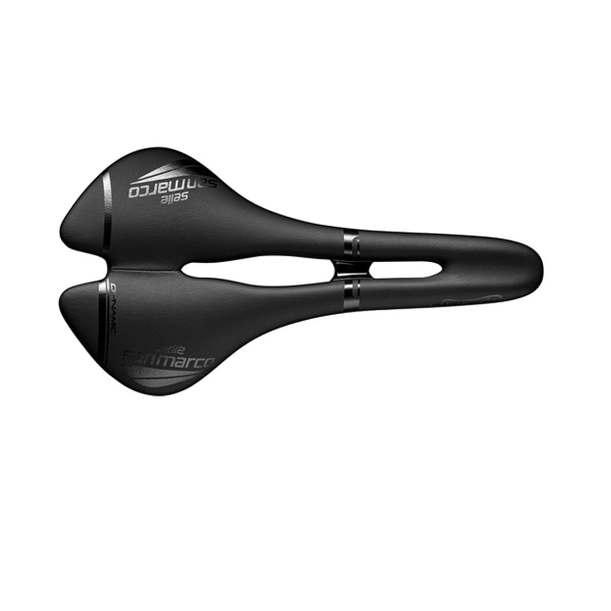 Selle San Marco Aspide Open-Fit Dynamic Saddle: Black/Black Narrow (S2)