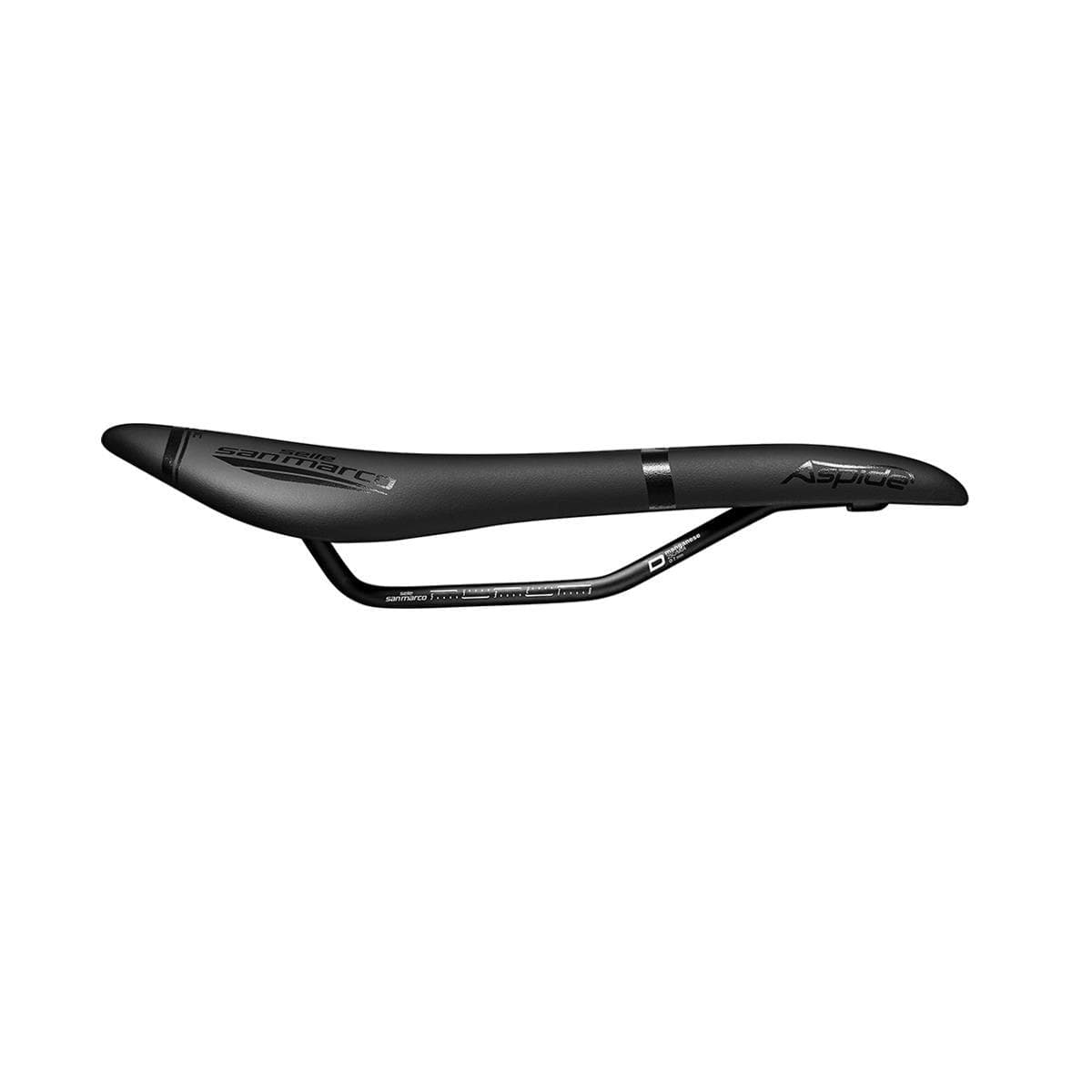 Selle San Marco Aspide Full-Fit Dynamic Saddle: Black/Black Wide (L1)