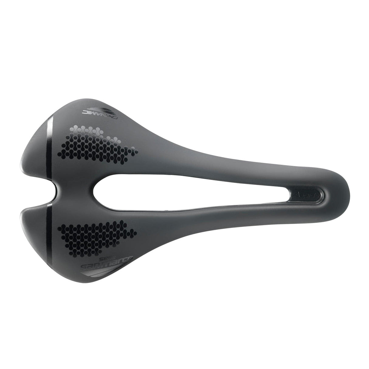 Selle San Marco Aspide Short Dynamic Saddle: Black/Black Narrow (S3)