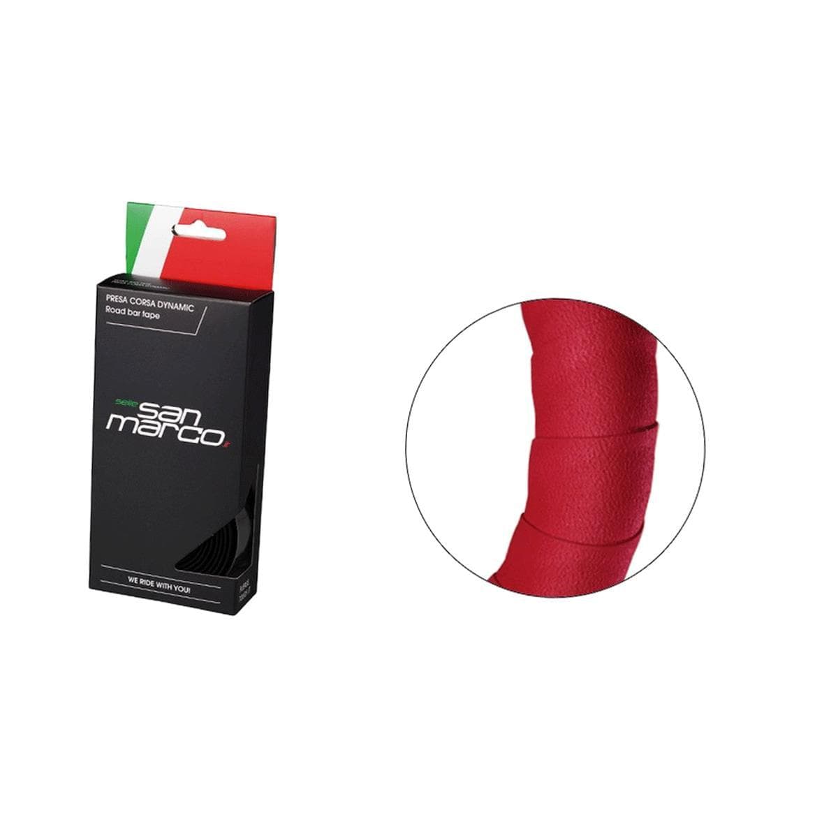 Selle San Marco Presa Corsa Dynamic Handlebar Tape 2023: Red