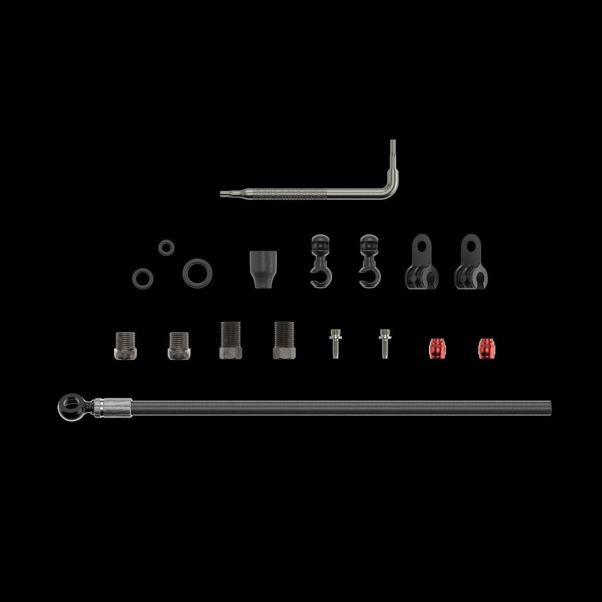 Sram Spare - Disc Brake Hydraulic Hose Kit - Black Banjo -2000Mmblk(Inc. Banjo, Fittings) - Level Ult,Level Tlm (A1), Code R/Rsc (B1),Red Etap Hrd,S900 Monoblock: Black 2000Mm