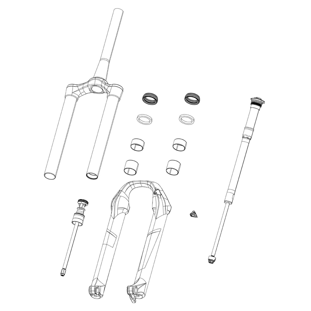 Rockshox Fork Dust Wiper Kit - 38Mm (Qty 20) - Zeb A1+ (2021+)/Domain B1+ (2022+)/Boxxer D1+(2024+):