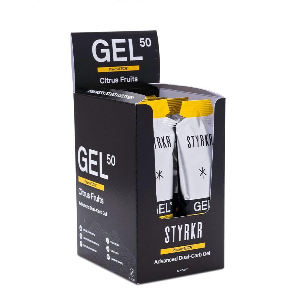 STYRKR - GEL50 Citrus Fruits Dual-Carb Energy Gel x12