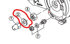 Shimano Spares FH-IM40 washer 3.2 mm