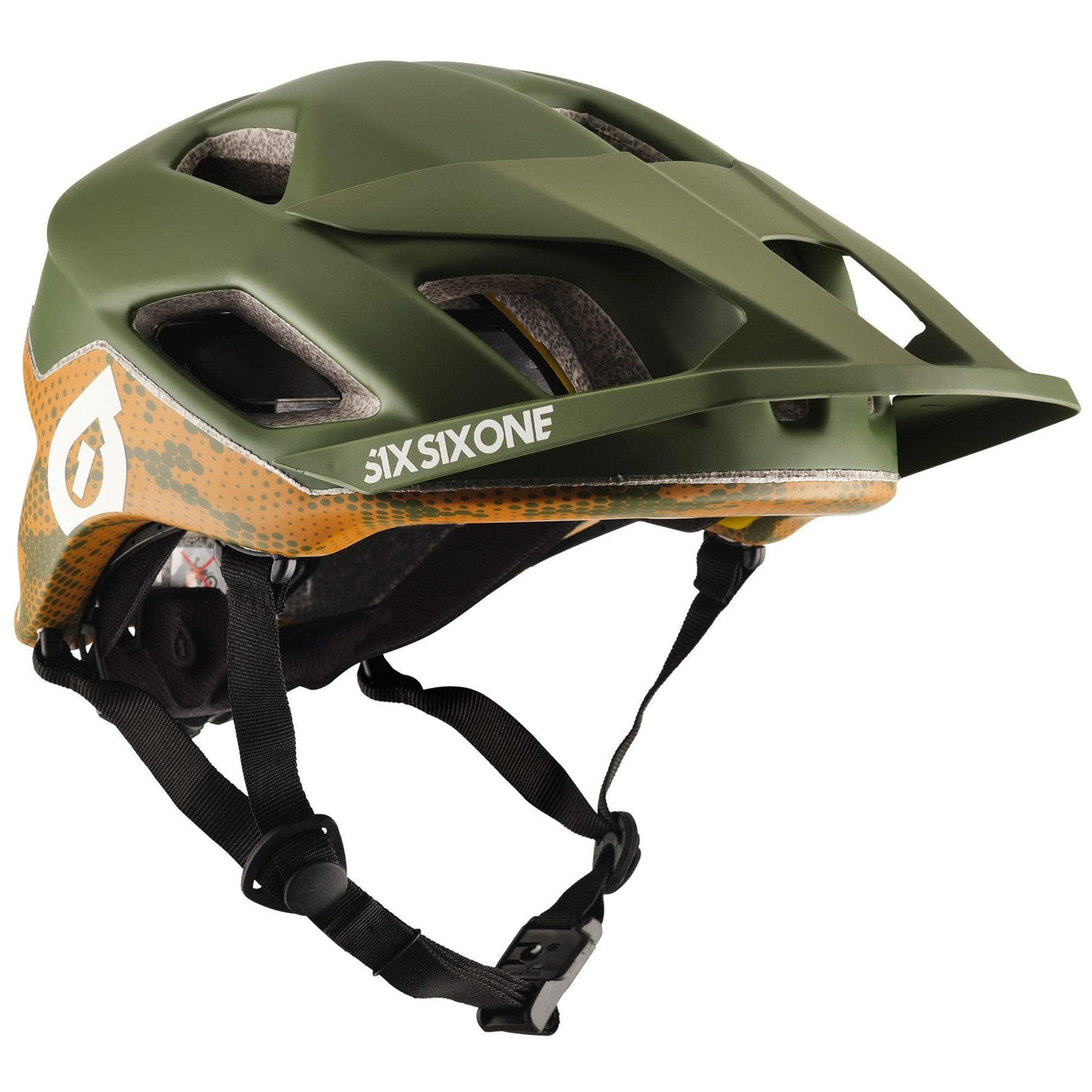 SixSixOne Summit Mips Helmet Digi Green M/L