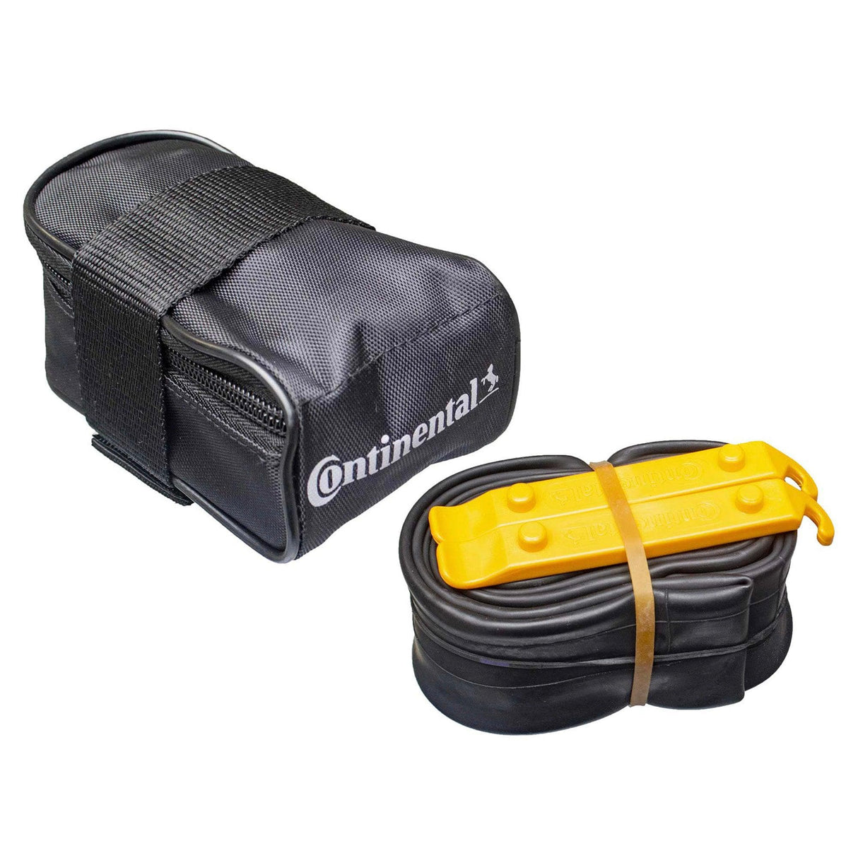 Continental Mtb Saddle Bag With Mtb 26 X 1.75X2.5 Presta 42Mm Valve Tube And 2 Tyre Levers: Black