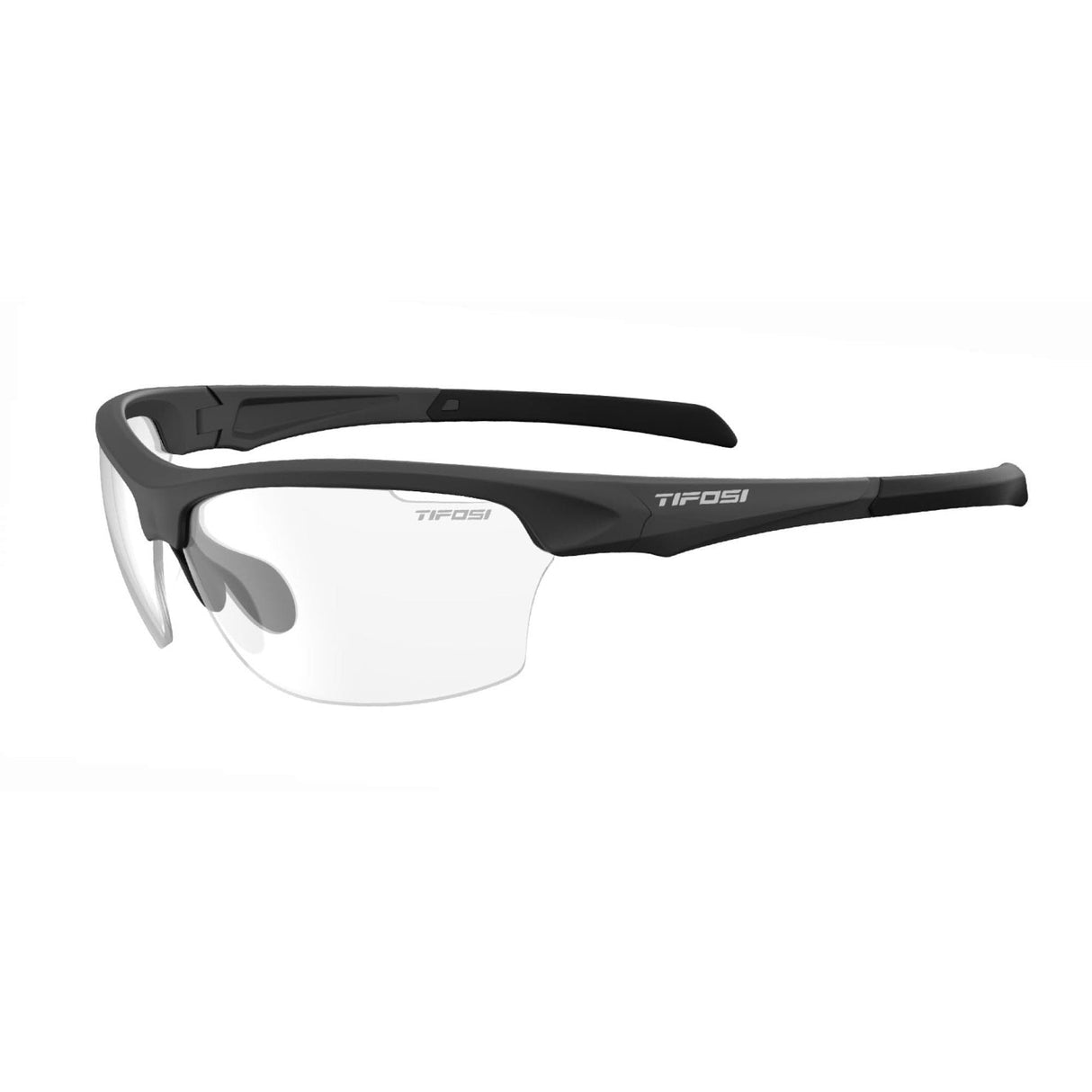 Tifosi Intense Single Lens Sunglasses 2018: Matte Gunmetal/Clear Lens