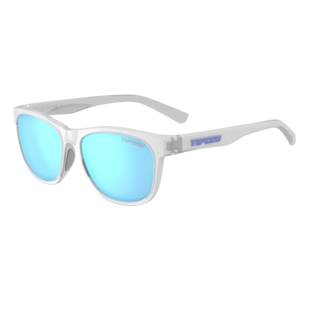 Tifosi Swank Polarised Single Lens Sunglasses: Satin Clear