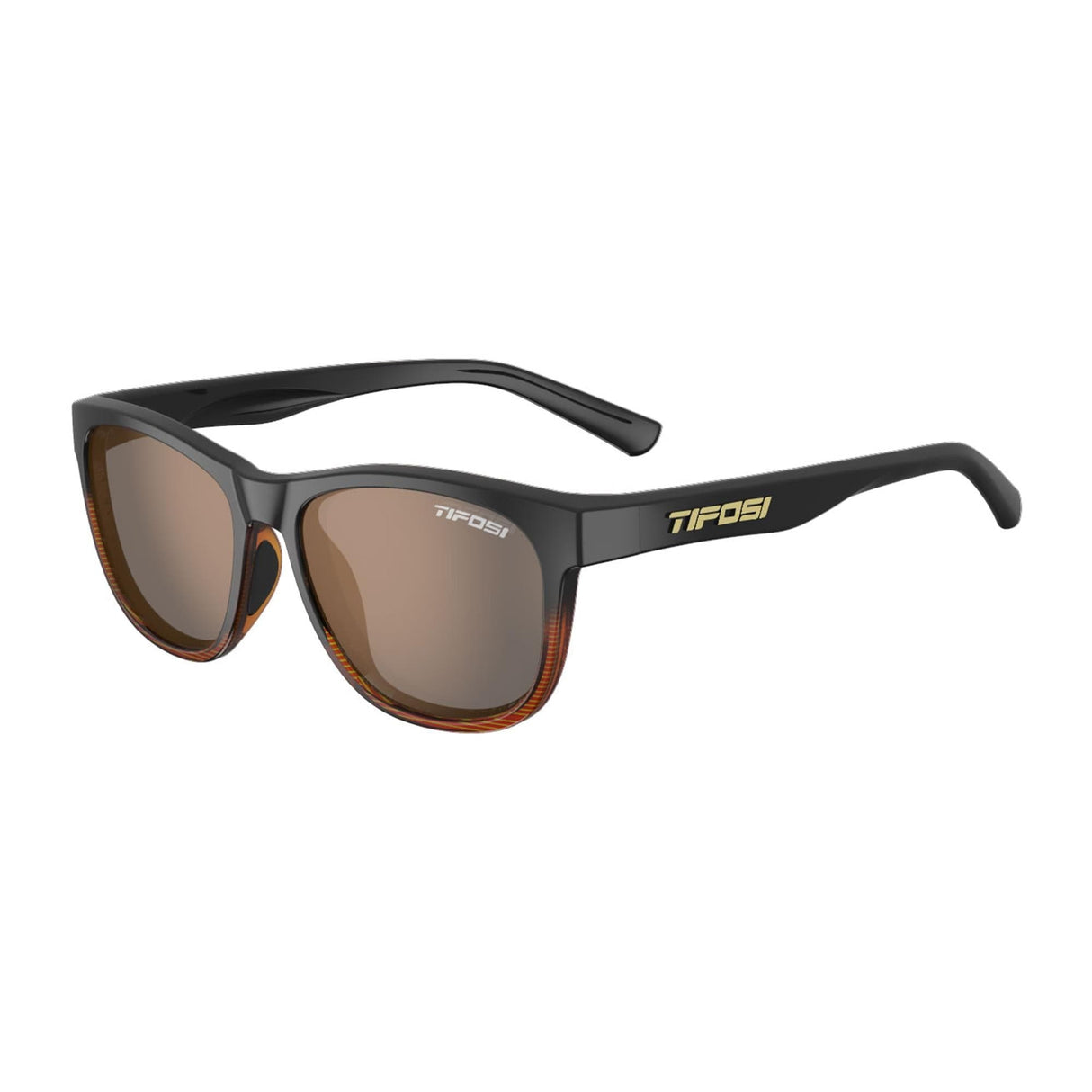 Tifosi Swank Single Lens Sunglasses 2019: Brown Fade/Brown