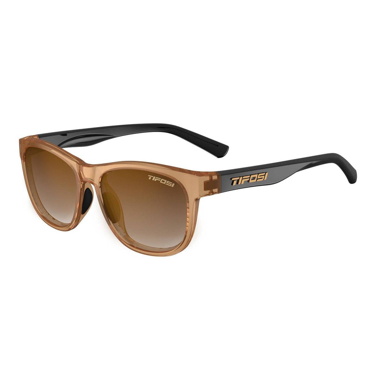 Tifosi Swank Single Lens Sunglasses: Crystal Brown/Onyx Brown