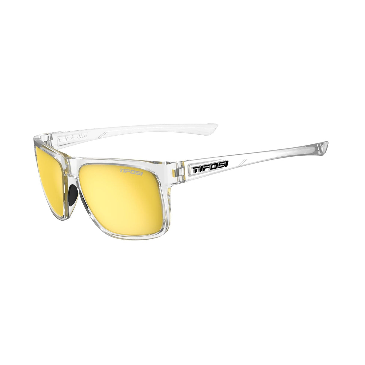 Tifosi Swick Single Lens Eyewear 2019: Crystal Clear/Smoke Yellow