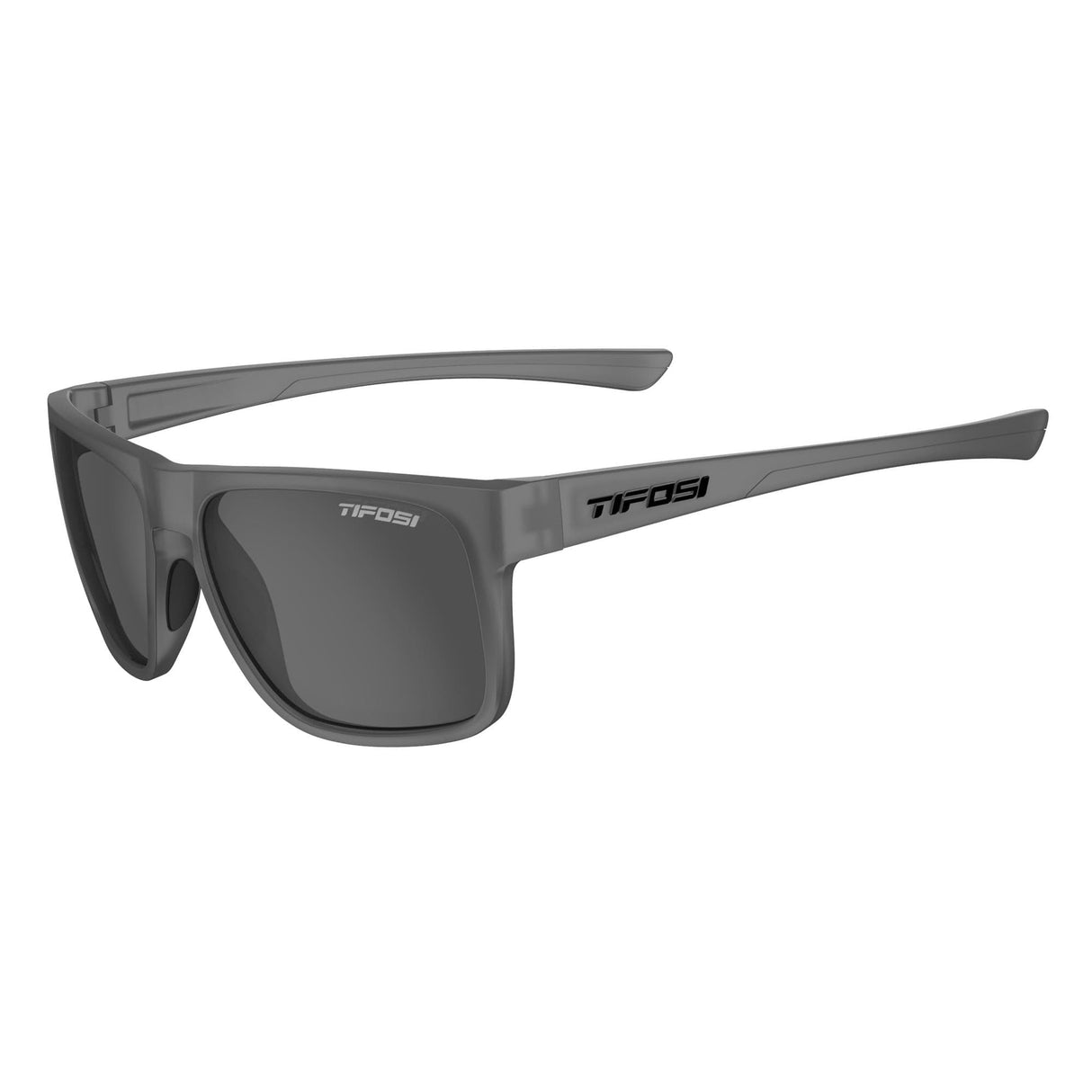 Tifosi Swick Polarised Single Lens Eyewear 2022: Satin Vapor/Smoke Polarized