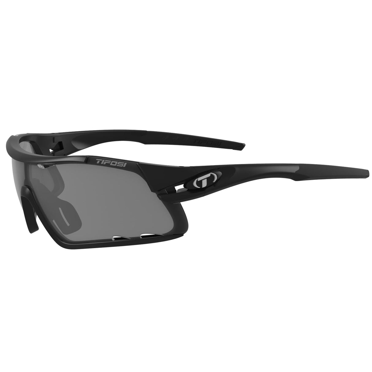 Tifosi Davos Interchangeable Lens Sunglasses 2018: Matte Black