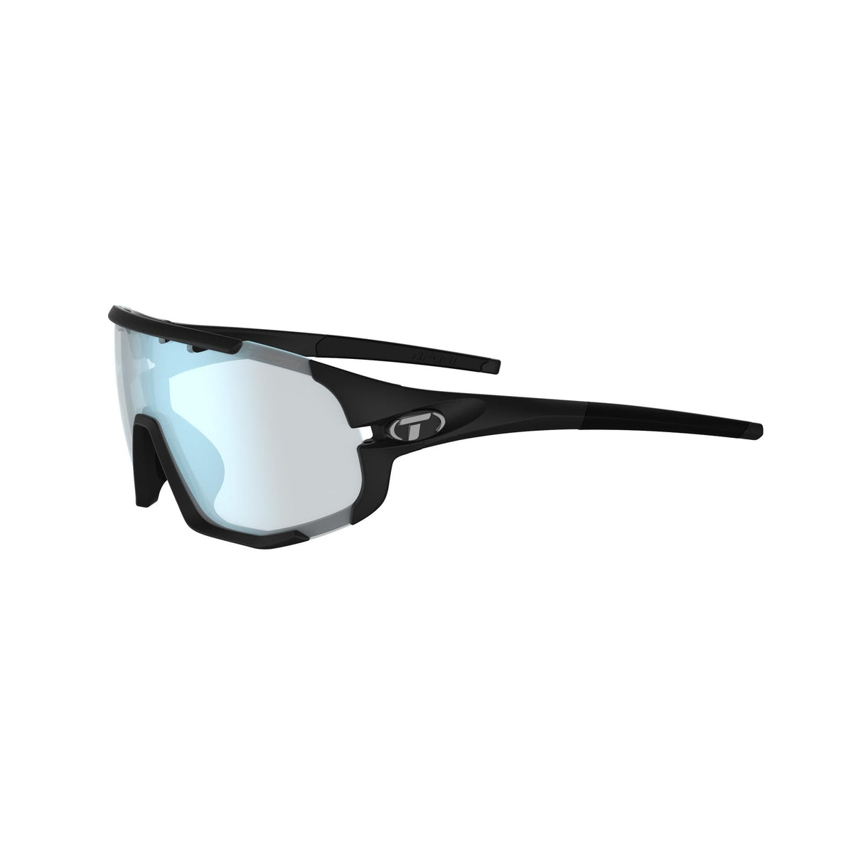 Tifosi Sledge Fototec Single Lens Sunglasses 2023: Matte Black Clarion Blue