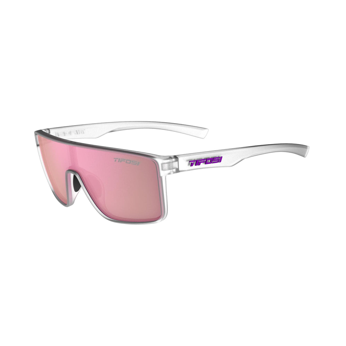 Tifosi Sanctum Single Lens Sunglasses 2024: Satin Clear