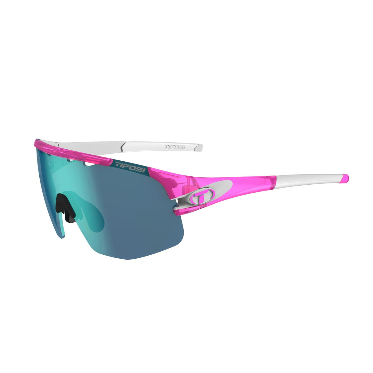 Tifosi Sledge Lite Interchangeable Lens Sunglasses 2021: Crystal Pink