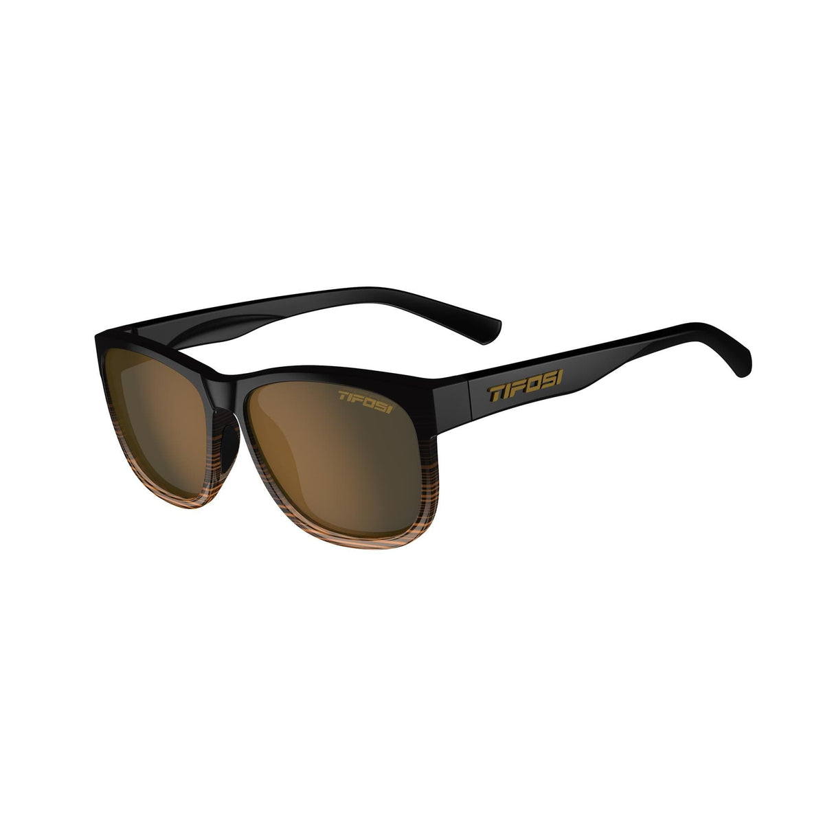 Tifosi Swank Xl Single Polarised Lens Sunglasses 2022: Brown Fade