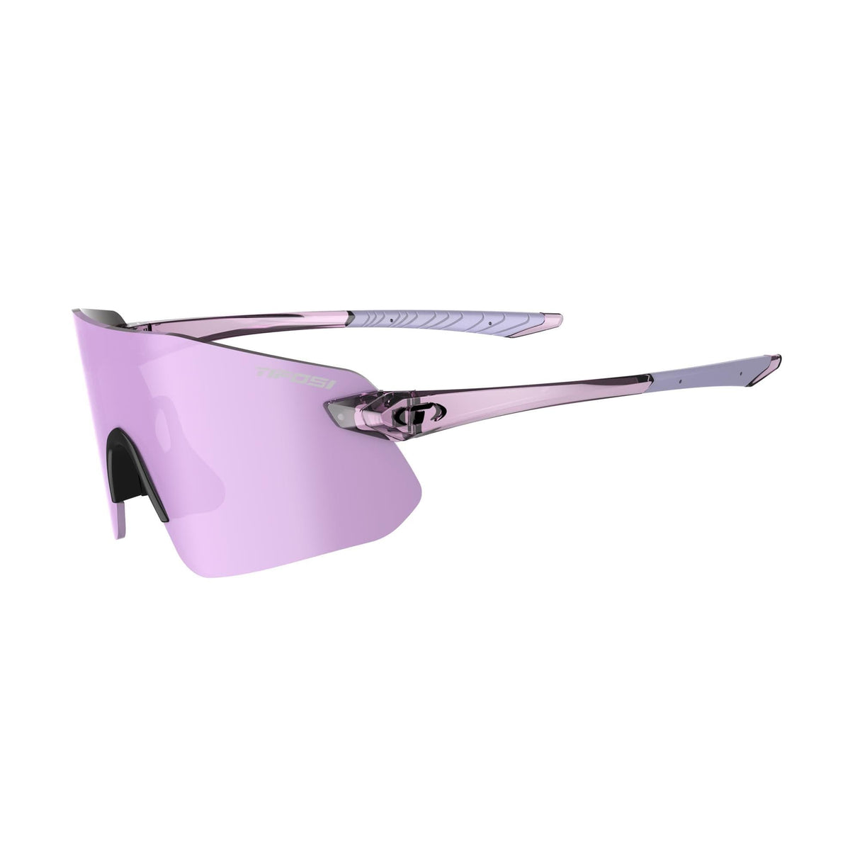 Tifosi Vogel Sl Single Lens Sunglasses 2024: Crystal Purple/Violet Mirror