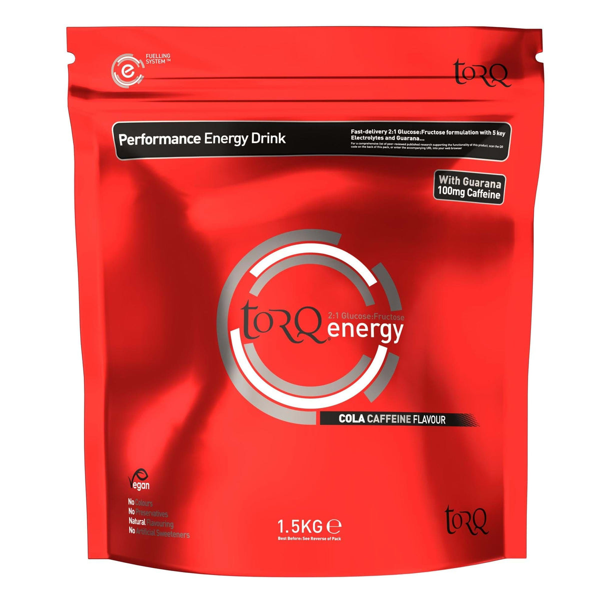 Torq Energy Caffeine Drink (1 X 1.5Kg): Cola