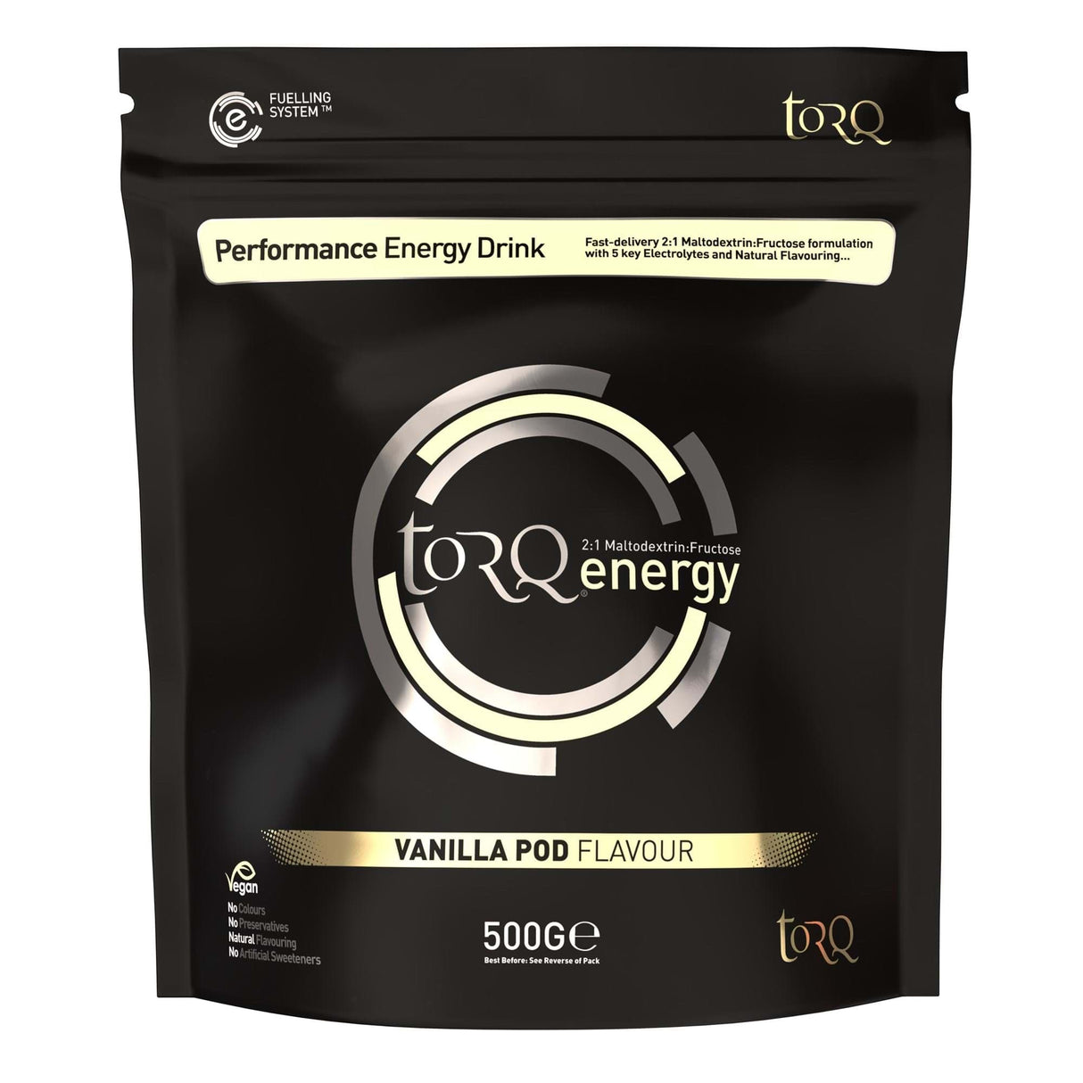 Torq Natural Energy Drink (1 X 500G): Vanilla Pod