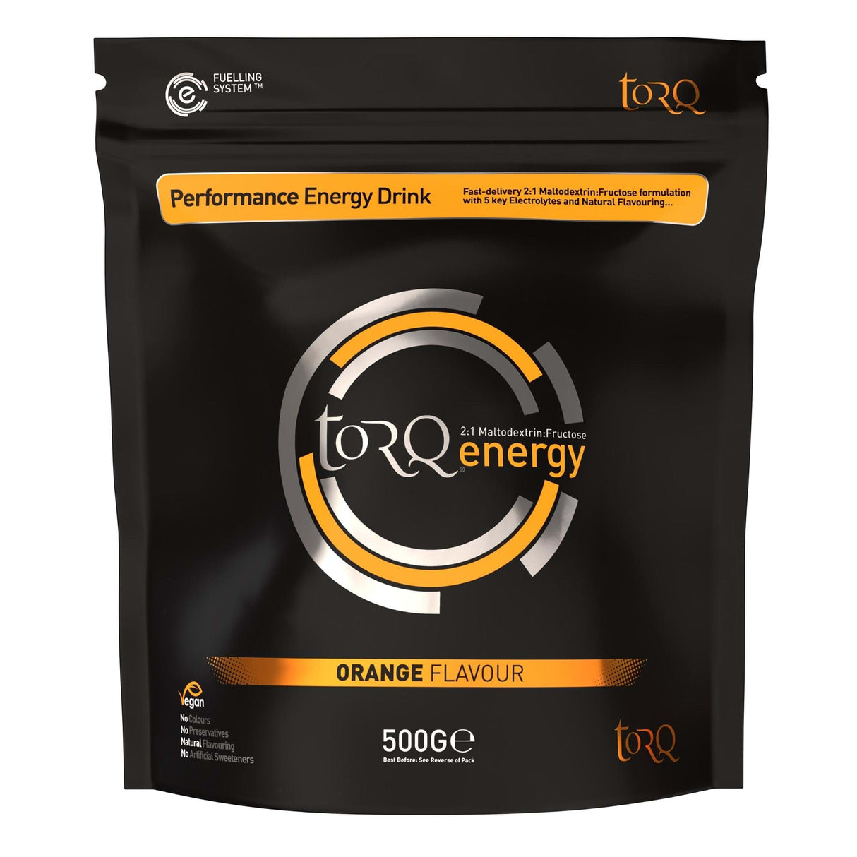 Torq Natural Energy Drink (1 X 500G): Orange