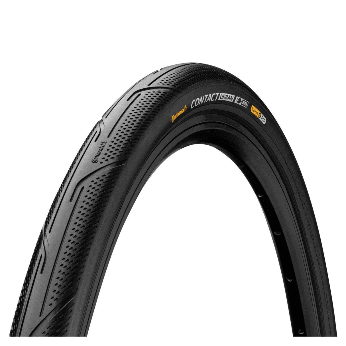 Continental Contact Urban Tyre - Wire Bead Puregrip Compound: Black/Black 700X40C