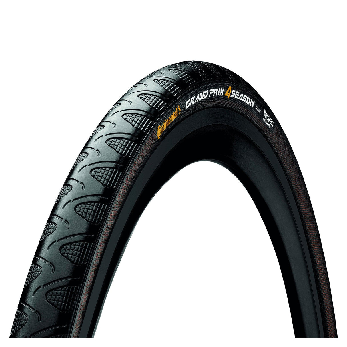 Continental Grand Prix 4-Season Tyre - Foldable: Black/Black 700X25C