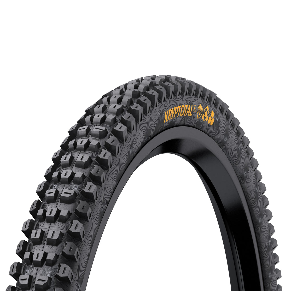 Continental Kryptotal Front Downhill Tyre - Supersoft Compound Foldable 2022: Black & Black 29X2.40"