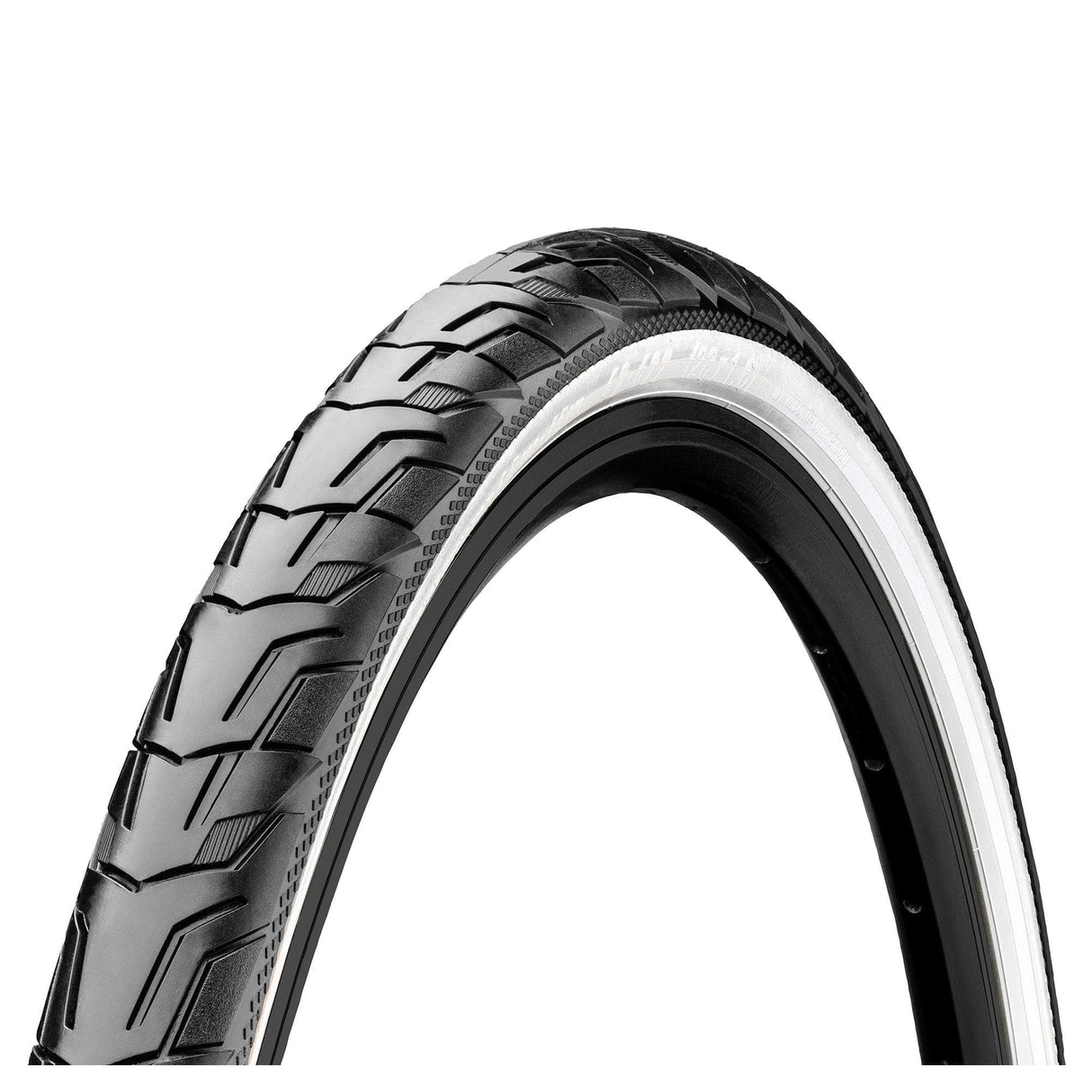 Continental RIDE City Urban / Tour Bike Wire Bead Tyre - 700 x 42C (40C) - Black / White