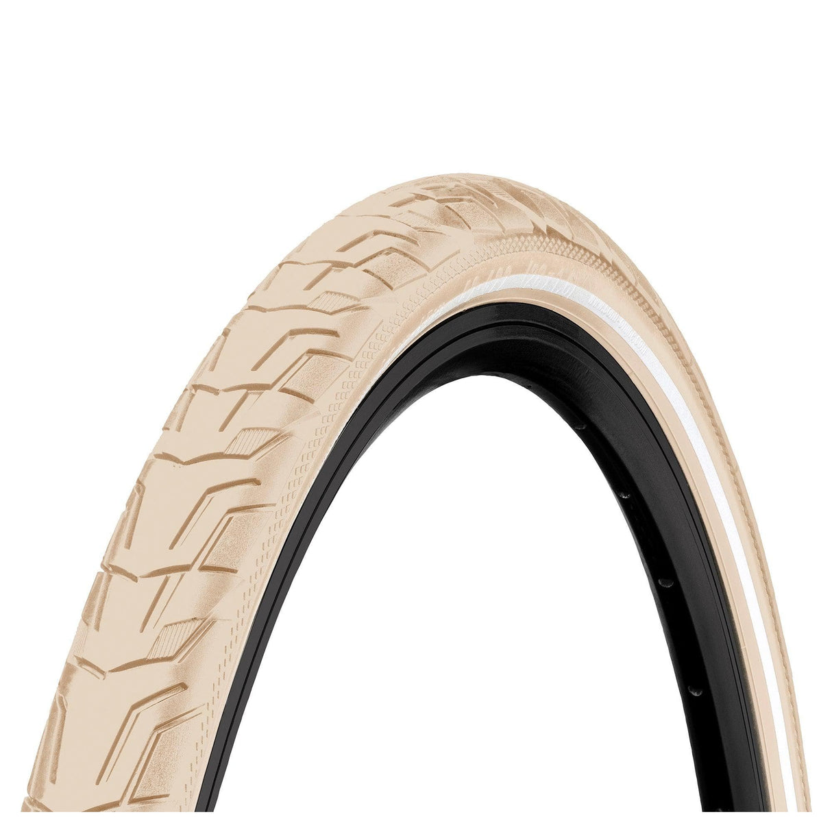 Continental Ride City Reflex Tyre - Wire Bead: Cream/Cream Reflex 700X47C (45C)