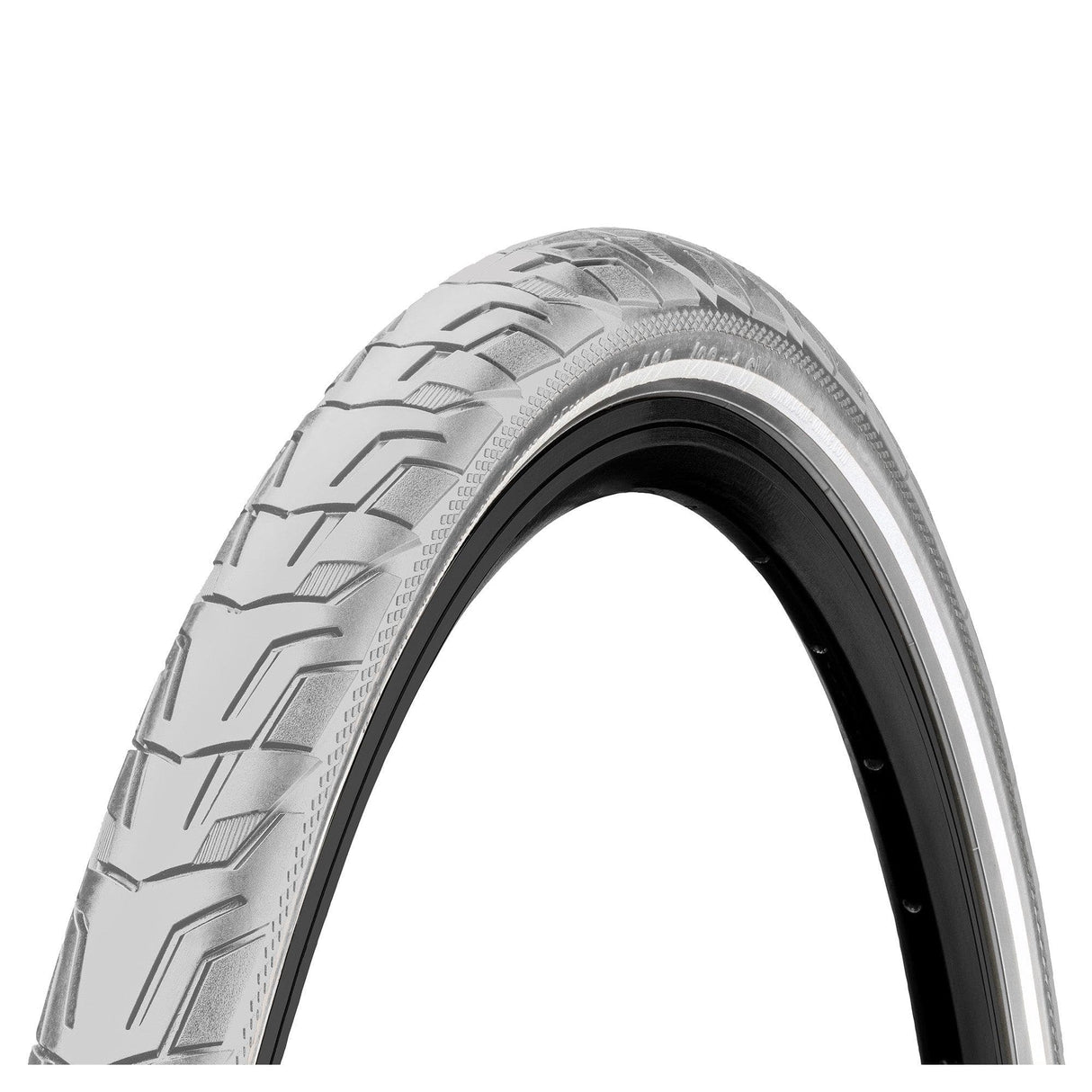 Continental Ride City Reflex Tyre - Wire Bead: Grey/Grey Reflex 700X35C