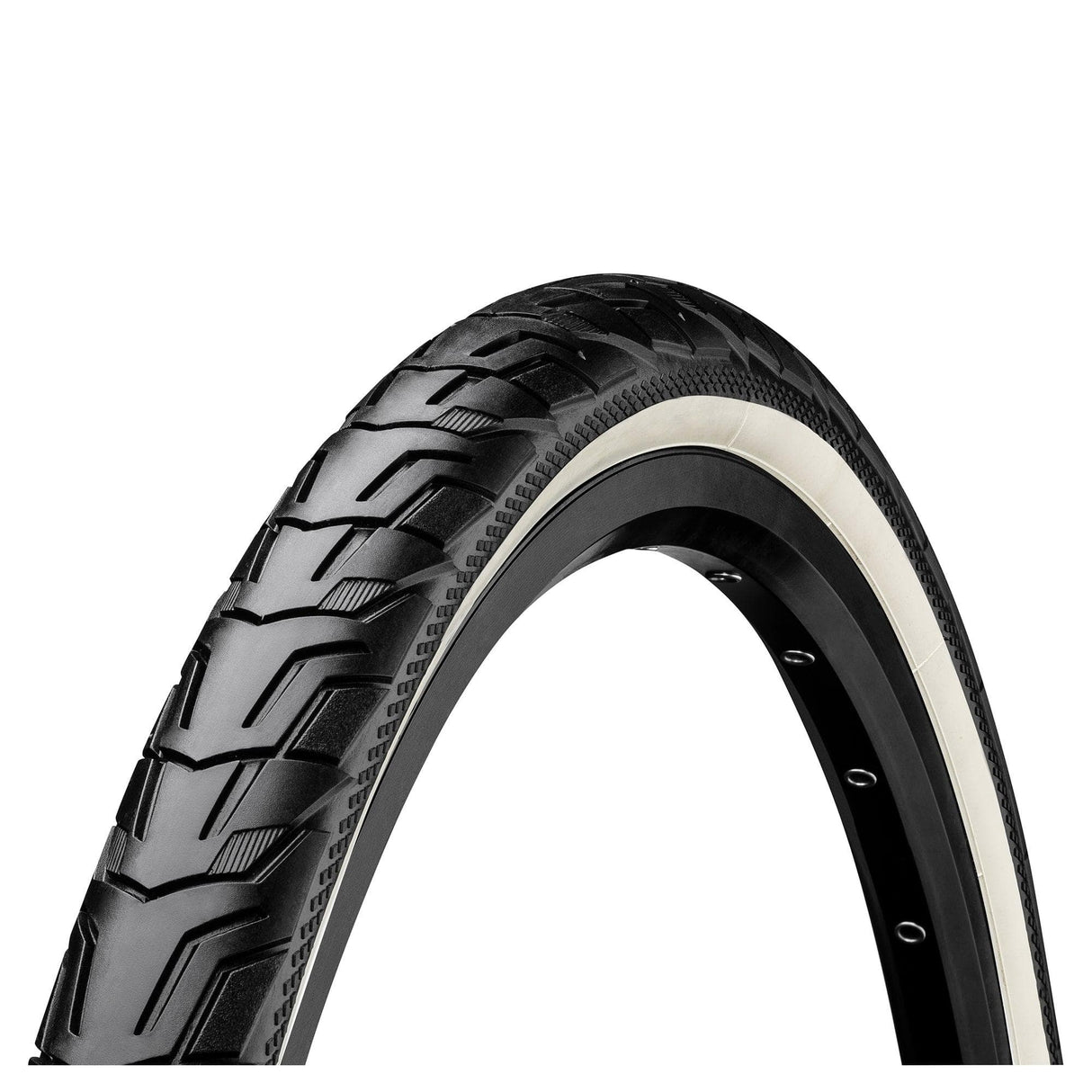 Continental Ride City Reflex Tyre - Wire Bead: Black/Cream Reflex 700X47C (45C)