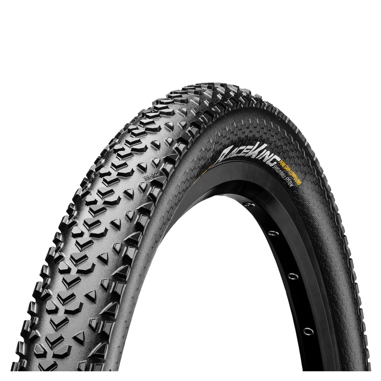 Continental Race King Shieldwall Tyre - Foldable Puregrip Compound: Black/Black 29X2.00"