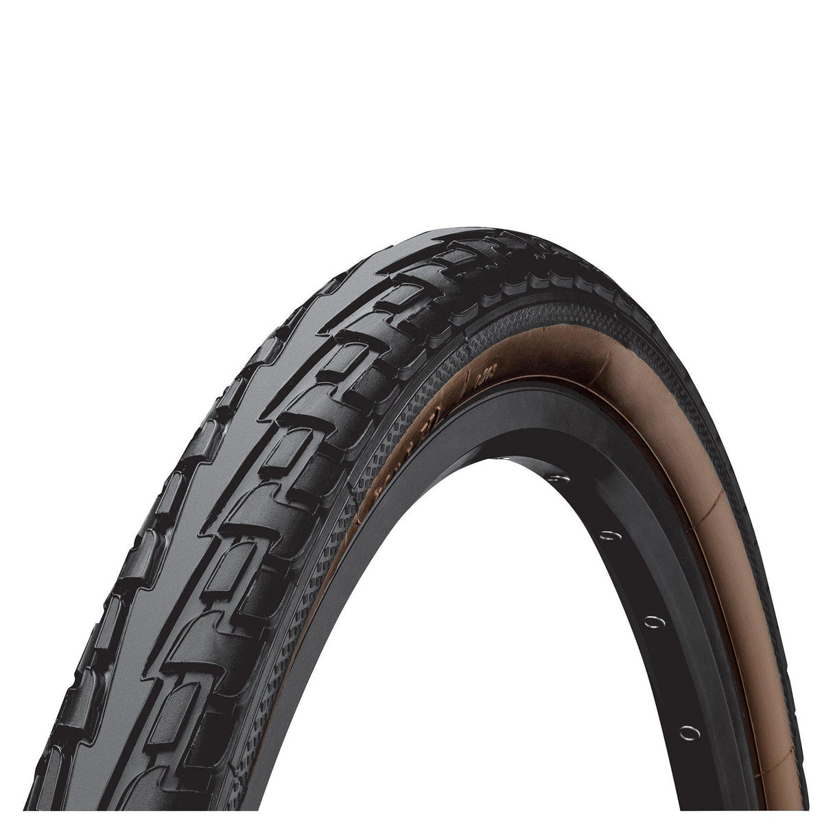 Continental Ride Tour Tyre - Wire Bead: Black/Brown 700X47C (45C)